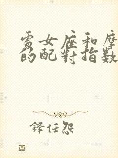 处女座和摩羯座的配对指数