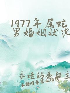 1977年属蛇男婚姻状况如何