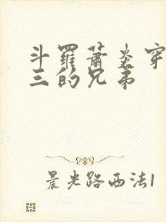 斗罗萧炎穿成唐三的兄弟