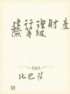 建行理财产品风险等级