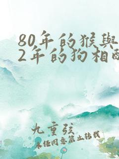 80年的猴与82年的狗相配吗