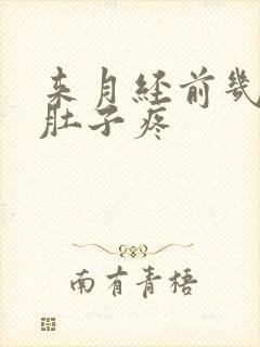 来月经前几天会肚子疼