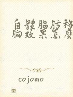 自体脂肪移植隆胸效果怎么样