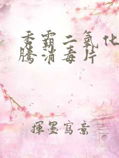 秀霸二氧化氯泡腾消毒片