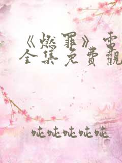 《燃罪》电视剧全集免费观看