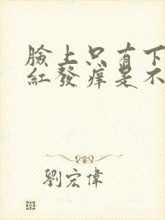 脸上只有下巴发红发痒是不是过敏