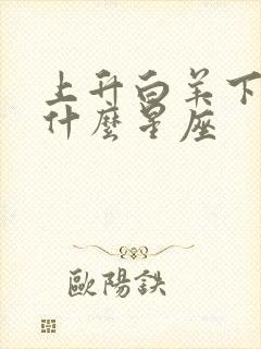 上升白羊下降是什么星座