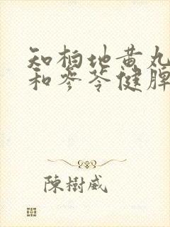 知柏地黄丸可以和参苓健脾胃颗粒一起吃吗