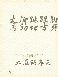 大脚趾跟脚掌连着的地方疼