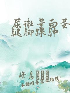 尿微量白蛋白高腿脚踝肿