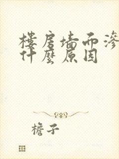 楼房墙面渗水是什么原因