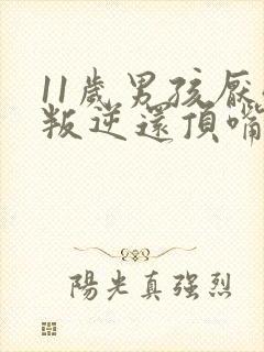 11岁男孩厌学叛逆还顶嘴怎么办