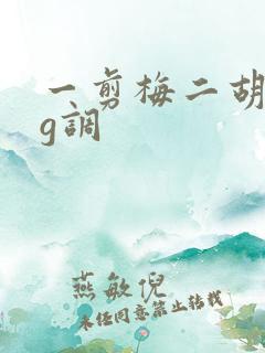 一剪梅二胡曲谱g调