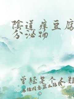 阴道痒豆腐渣样分泌物