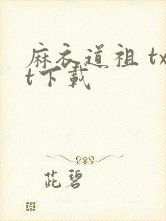 麻衣道祖 txt下载