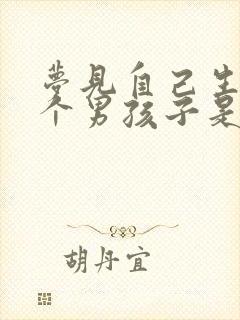 梦见自己生了一个男孩子是什么征兆