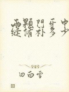 两颗门牙中间有缝修补多少钱