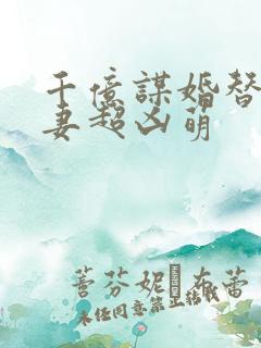 千亿谋婚替嫁娇妻超凶萌