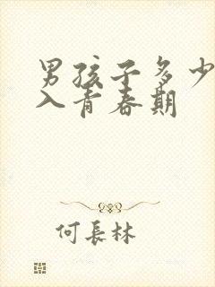 男孩子多少岁进入青春期