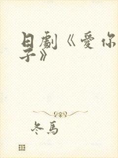 日剧《爱你的妻子》