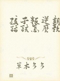 孩子叛逆期不听话该怎么教育