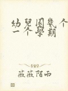 幼儿园几个月为一个学期