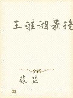 王淮湘最后结局