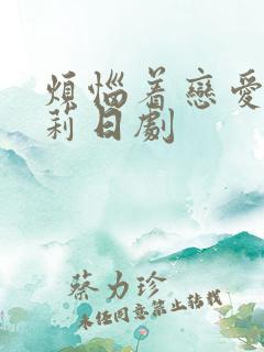 烦恼着恋爱的惠莉日剧