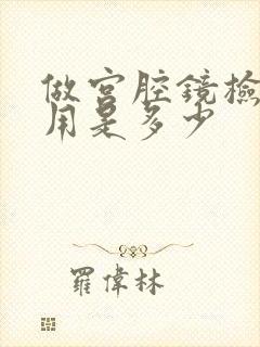 做宫腔镜检查费用是多少