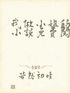 我做小姐的经历小说免费阅读