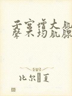 子宫增大肌层回声不均肌腺症