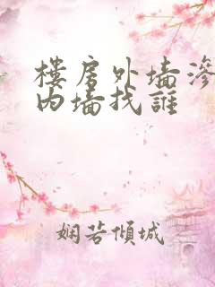 楼房外墙渗水到内墙找谁