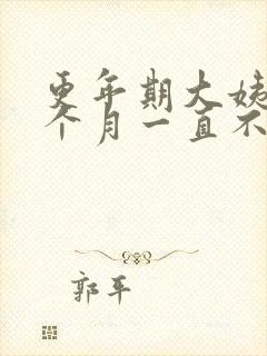 更年期大姨妈一个月一直不走