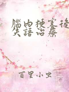 脑内梗塞后遗症失语治疗