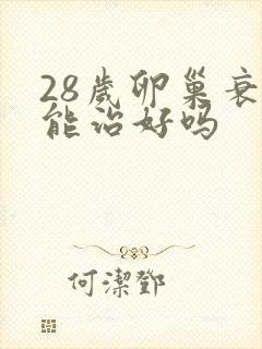 28岁卵巢衰退能治好吗