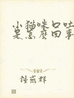 小猫咪口吐白沫是怎么回事