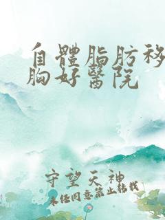 自体脂肪移植丰胸好医院