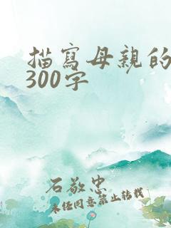 描写母亲的片段300字