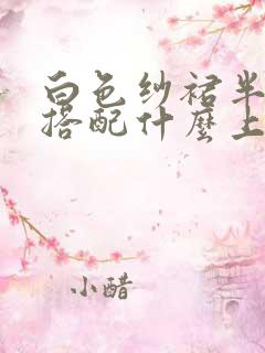 白色纱裙半身裙搭配什么上衣好看