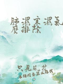 肺湿寒湿气重怎么排除