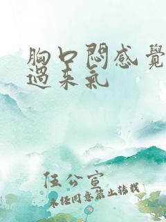 胸口闷感觉喘不过来气