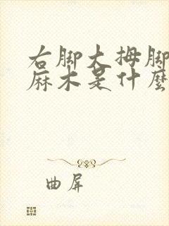 右脚大拇脚趾头麻木是什么原因