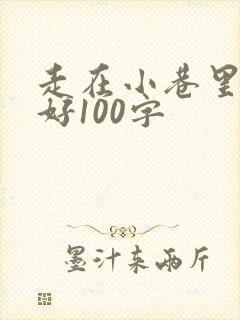 走在小巷里心情好100字