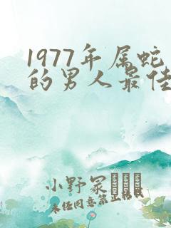 1977年属蛇的男人最佳配偶