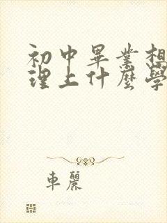 初中毕业想学护理上什么学校