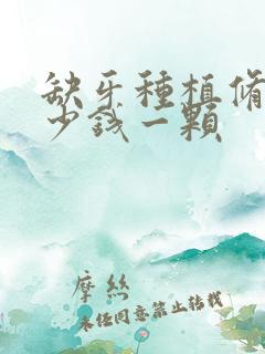 缺牙种植修复多少钱一颗