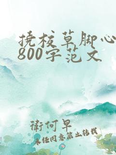 挠校草脚心作文800字范文
