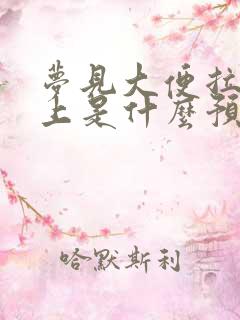 梦见大便拉在身上是什么预兆