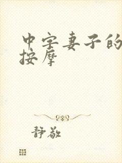 中字妻子的秘密按摩