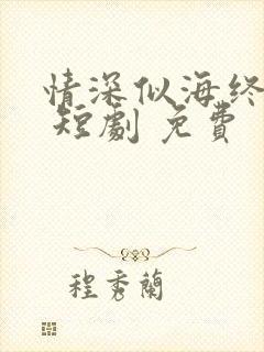 情深似海终成空 短剧 免费